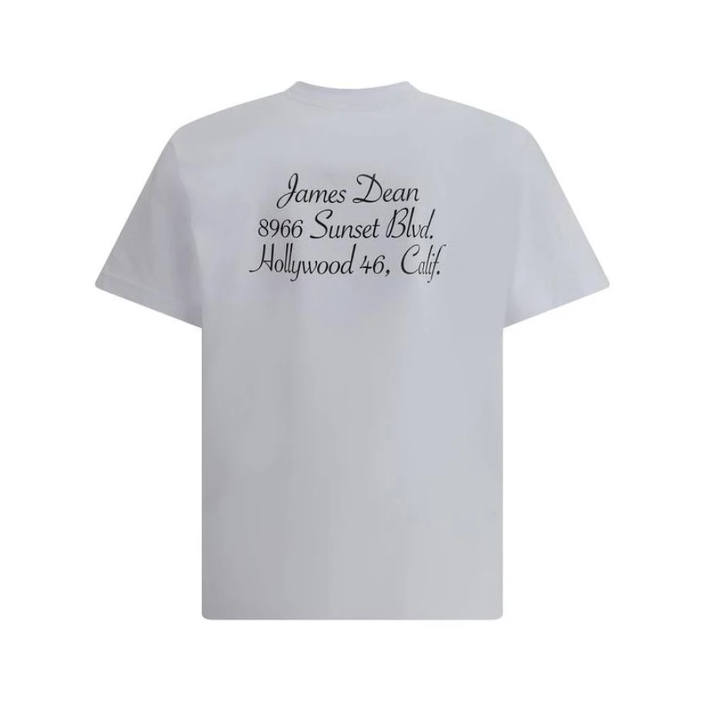 Sacai Moderne grafische T-shirt met iconische print White Heren