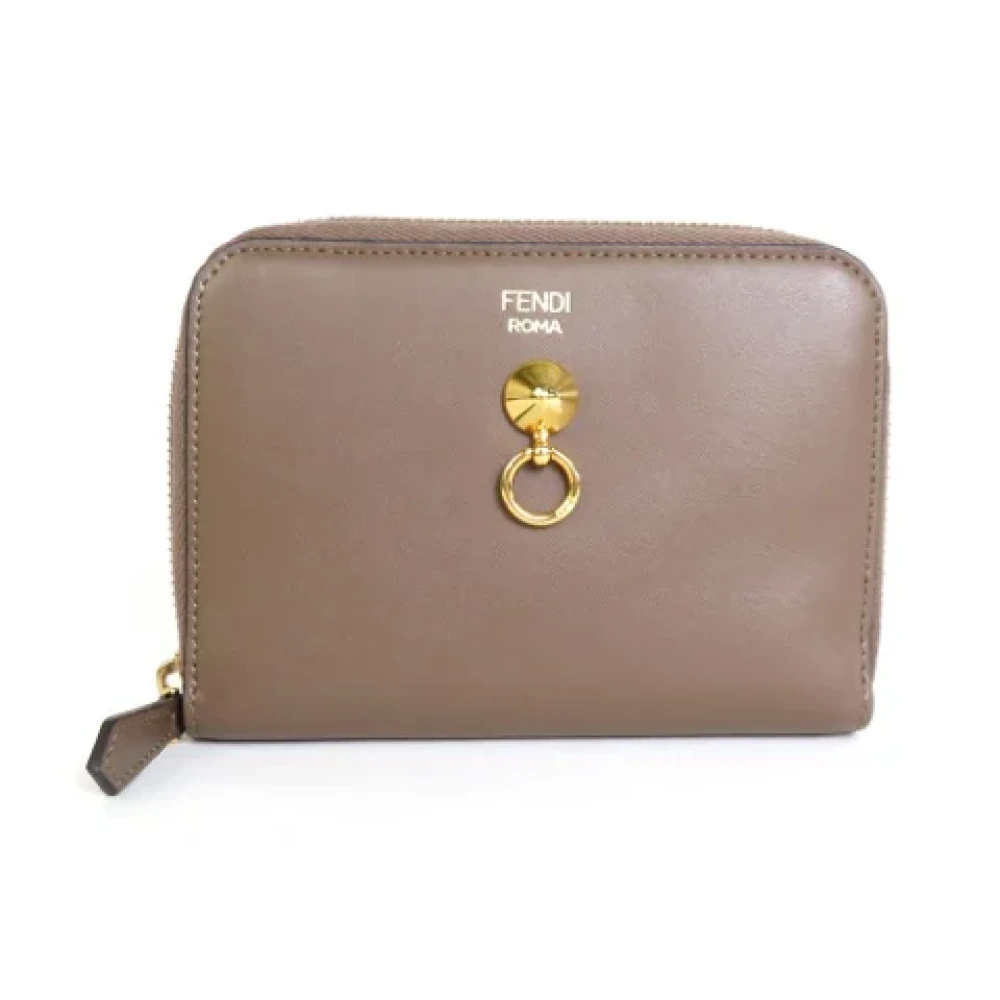 Fendi Vintage Pre-owned Leather wallets Brown Dames