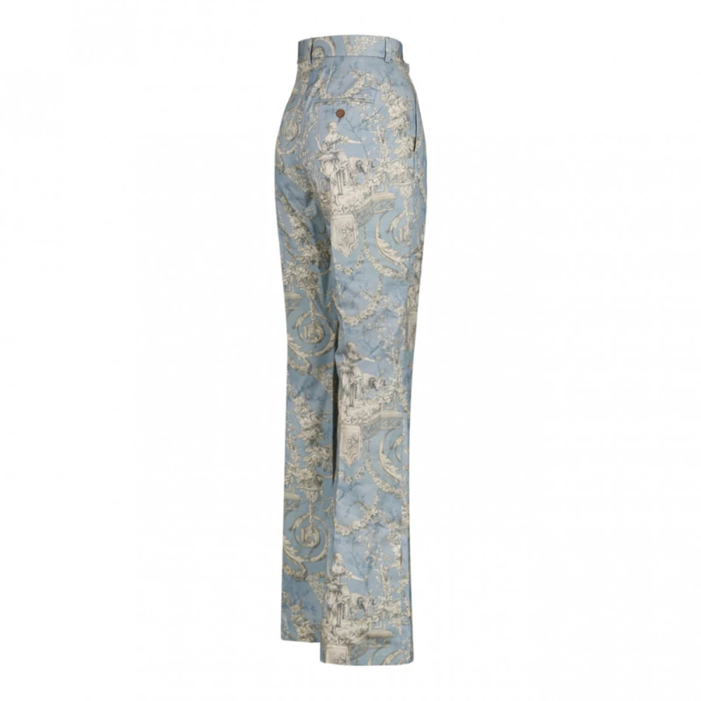 Vivienne Westwood Blauw en wit uitlopende broek Blue Dames