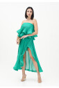 elegante-jupe-midi-plissee-verte