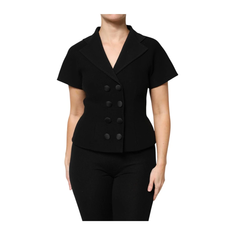 Dolce & Gabbana Svart Ull Blazer Jacka