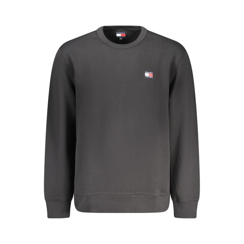 Tommy Hilfiger , Sweatshirts, Male, Black, Xl, Cotton Jumper