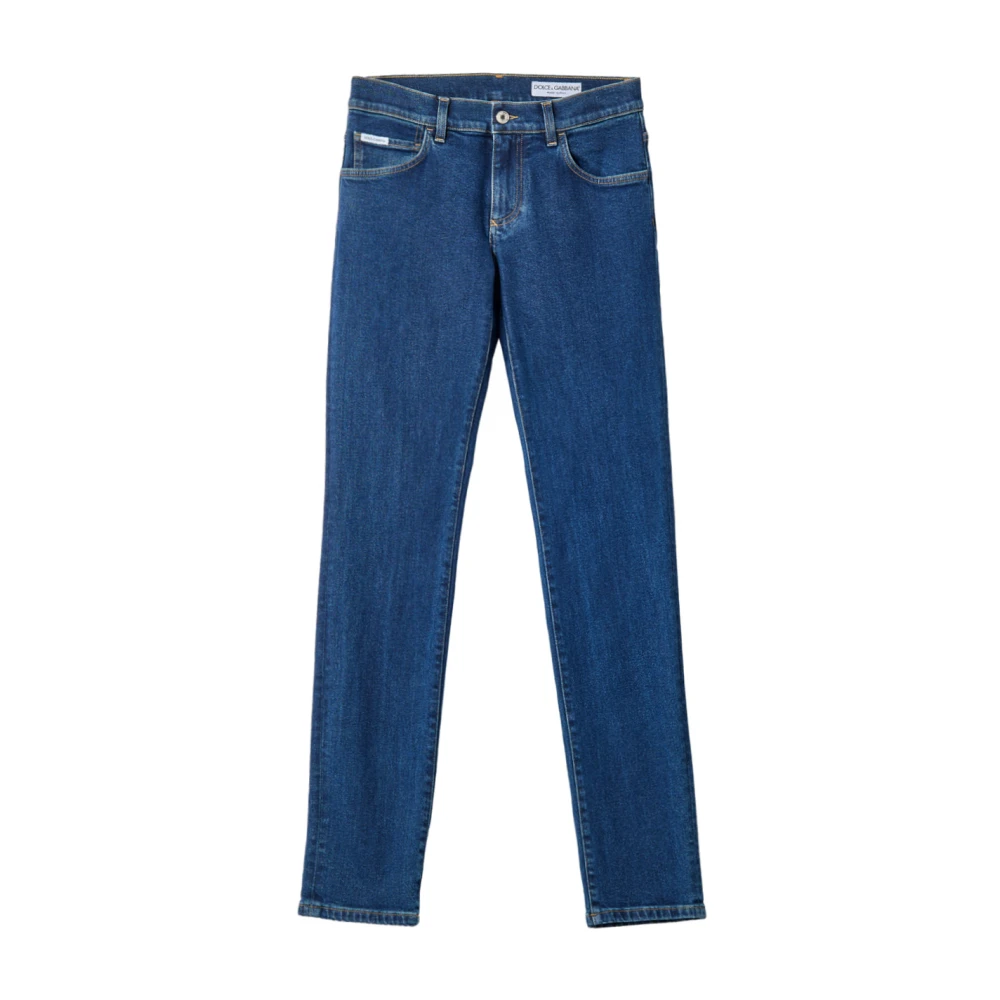 Dolce & Gabbana Men's Blue Skinny Fit Jeans, Xs, Skinny Five-Pocket Jeans