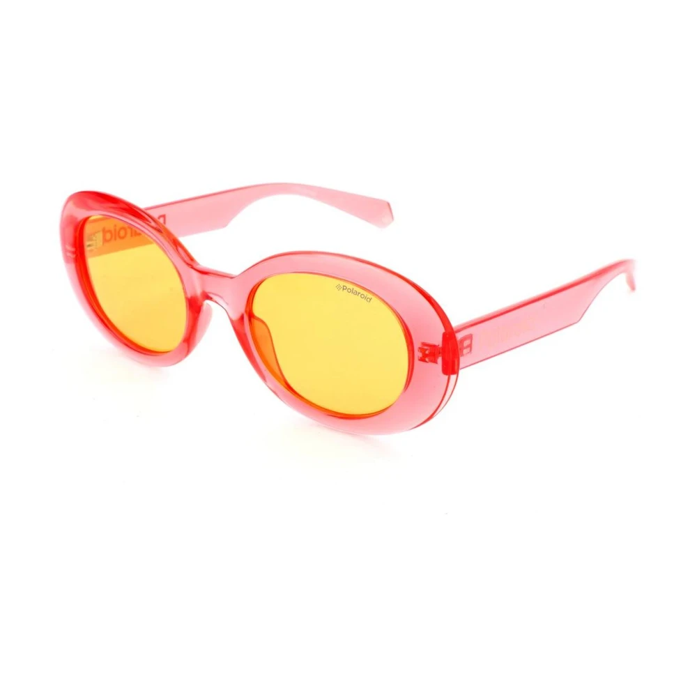 Polaroid Women's Red Classic Oval Sunglasses Uv Protection - Sunglasses - One Size- Accessories