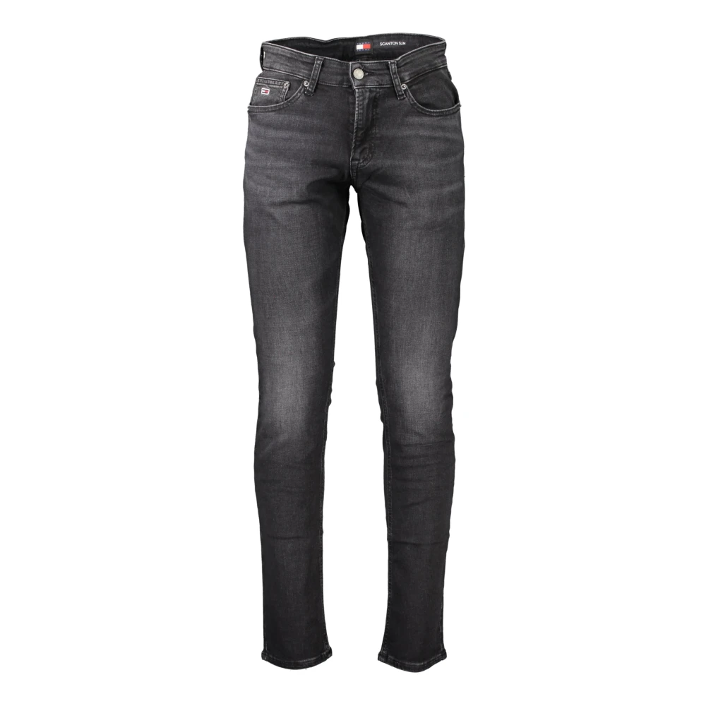 Tommy Hilfiger Zwarte Denim Jeans Slim Fit Black Heren