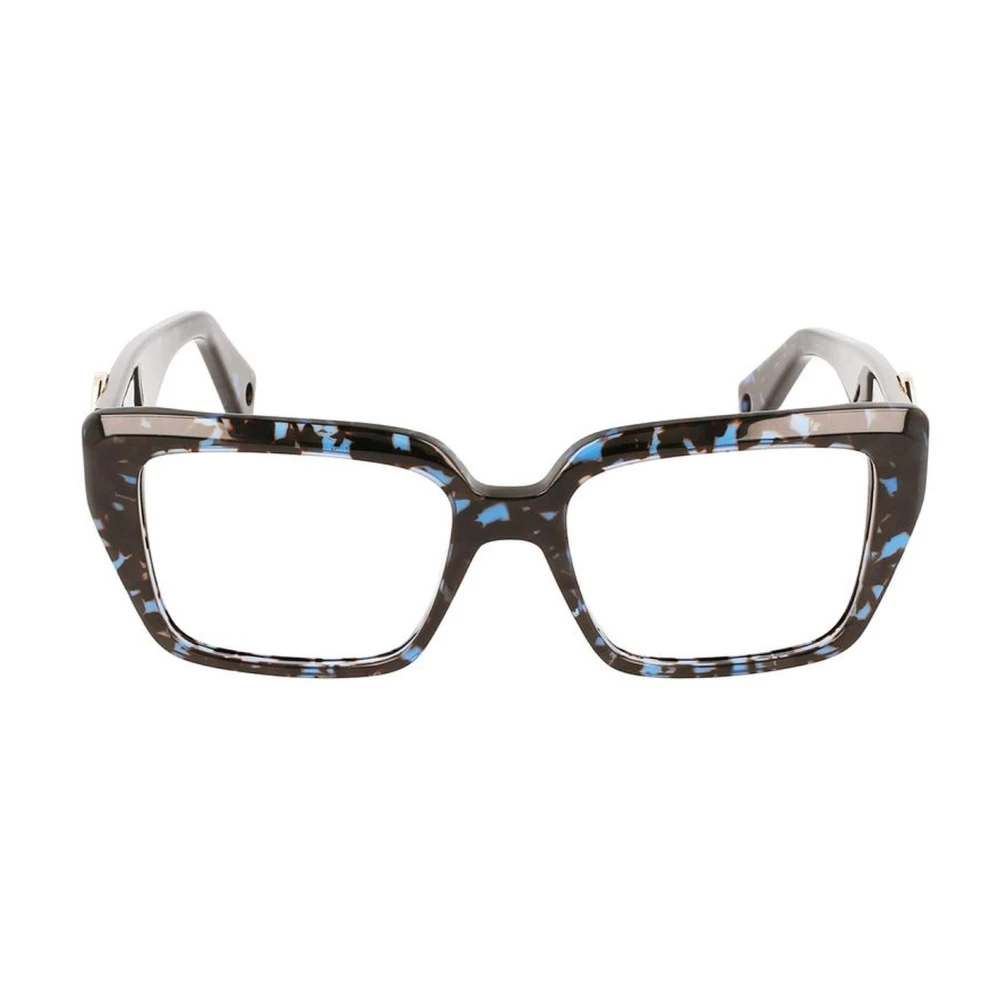 Lanvin Blauwe Acetaat Frames Brilmonturen Multicolor Dames