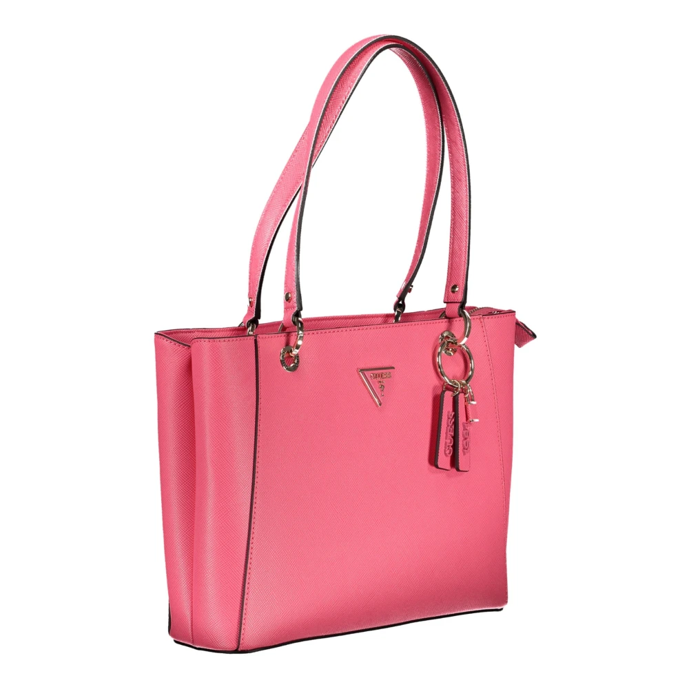 Guess Roze Schoudertas met Ritssluiting Pink Dames