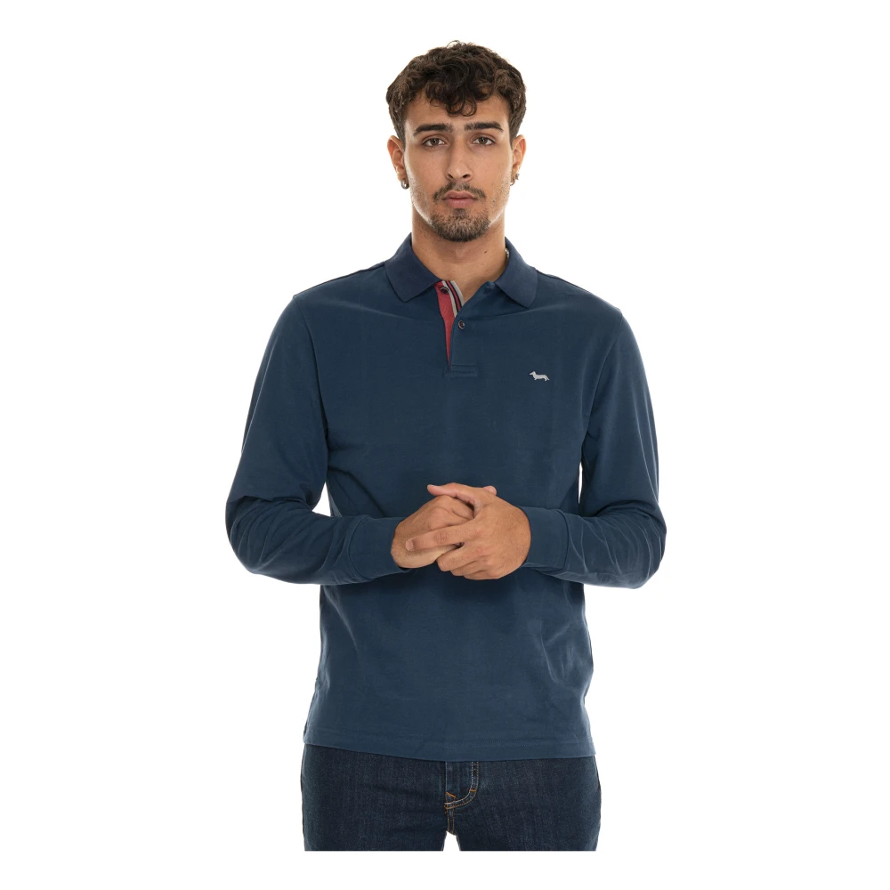 Harmont & Blaine Klassieke Polo Shirt voor Mannen Blue Heren