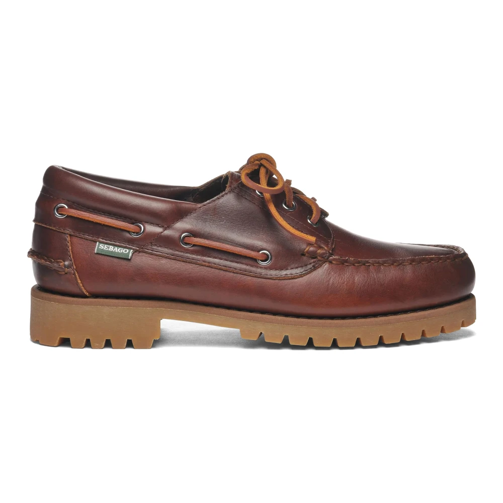 Sebago Brown Boat Shoes, Male, 9 Uk, Acadia Moccasin