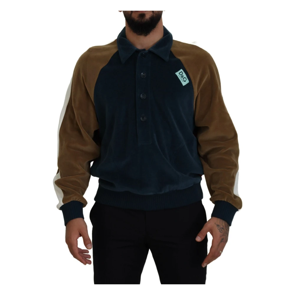 Dolce & Gabbana Men's Multicolor Sweatshirts, M, Exquisite Pullover