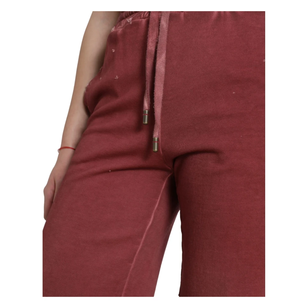 Dolce & Gabbana Luxe High-Waisted Designer Sweatshorts Brown Dames