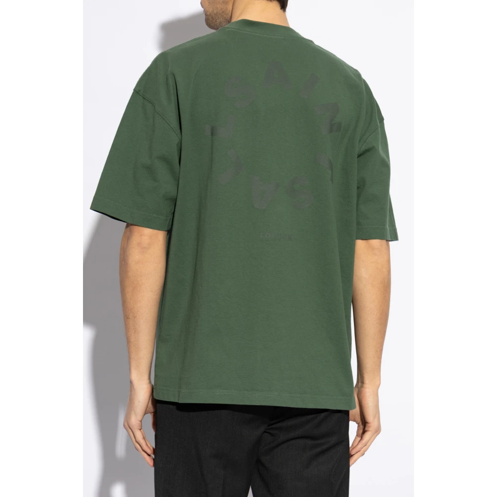 AllSaints Tierra Oversized T-Shirt Green Heren