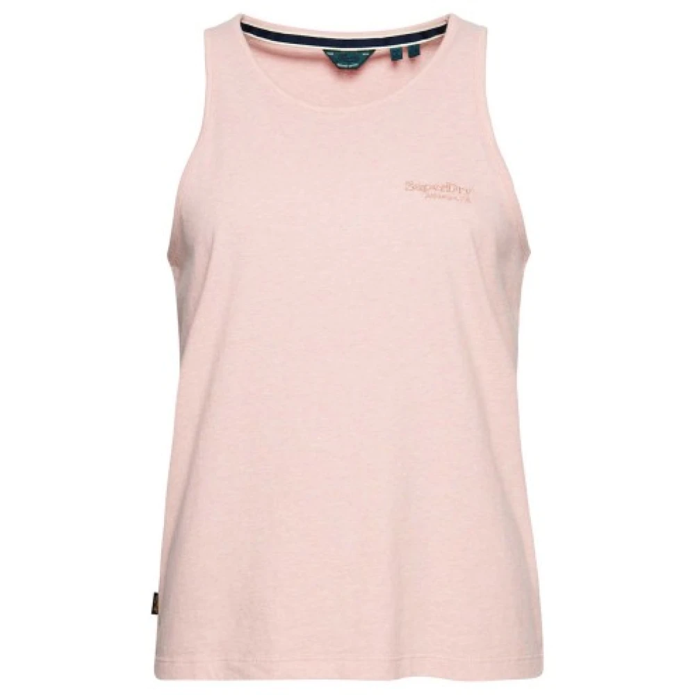 Superdry Dam T-shirt i 100% bomull Pink, Dam