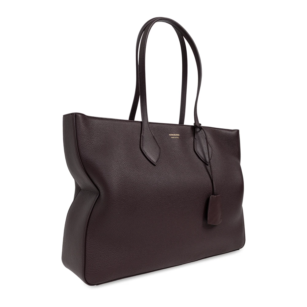 Salvatore Ferragamo Schoudertas Brown Dames
