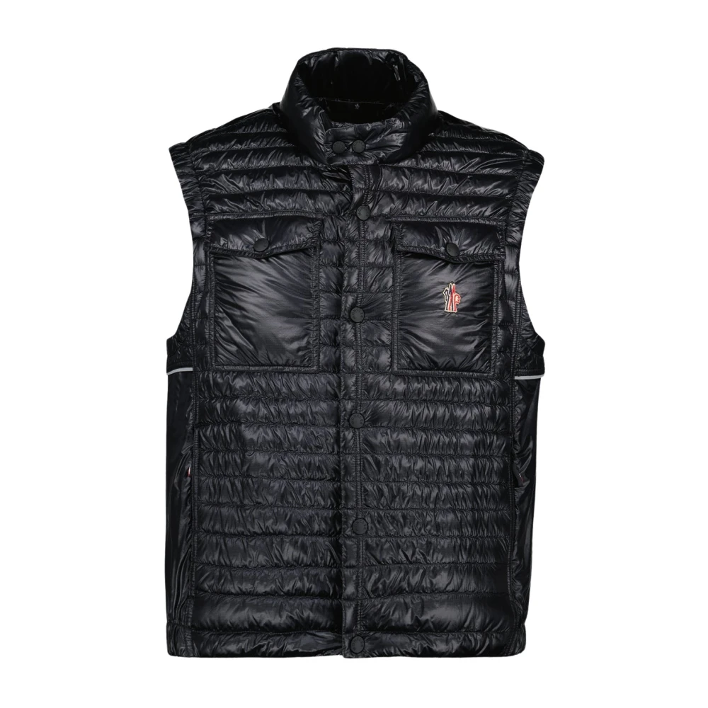 Moncler Ärmlös Ollon Väst för Män Black, Herr