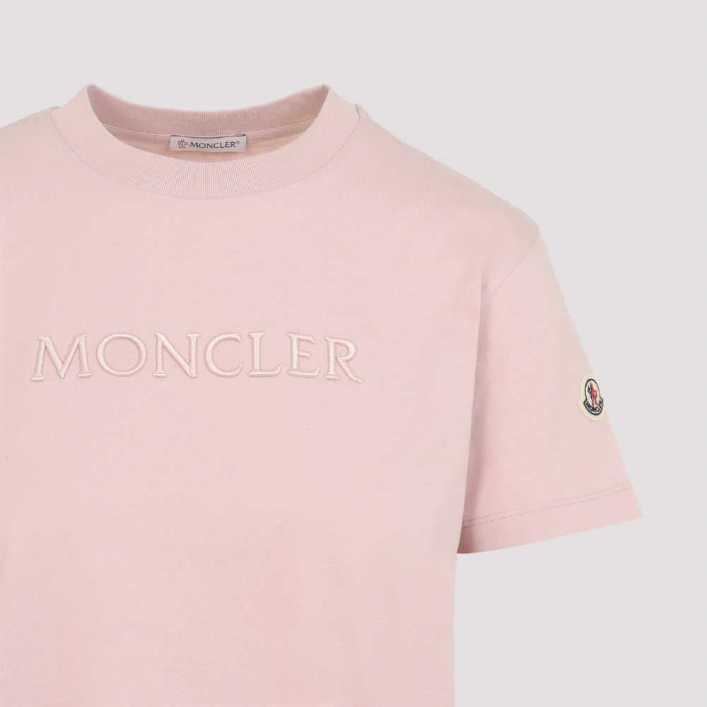 Moncler Lichtroze T-shirt Pink Dames