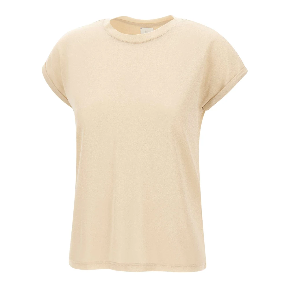 Eleventy Women's Beige T-Shirts, S, Crew-Neck Short-Sleeves T-Shirt