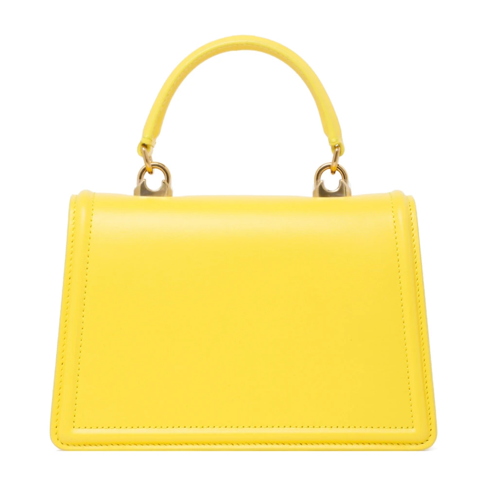 Dolce & Gabbana Kleine Devotion Gele Top Handvat Tas Yellow Dames
