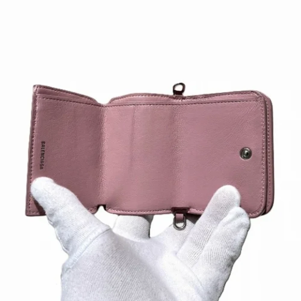Balenciaga Vintage Pre-owned Leather wallets Pink Dames