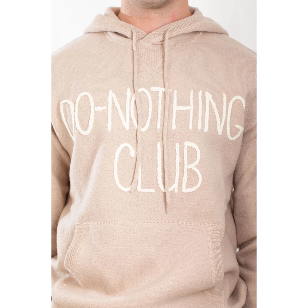 MC2 Saint Barth Hoodie met borduursel Beige Heren