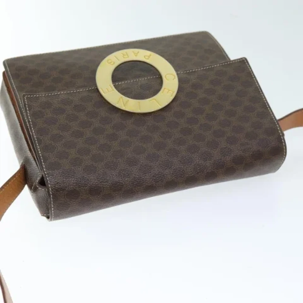Celine Vintage Pre-owned Leather shoulder-bags Brown Dames