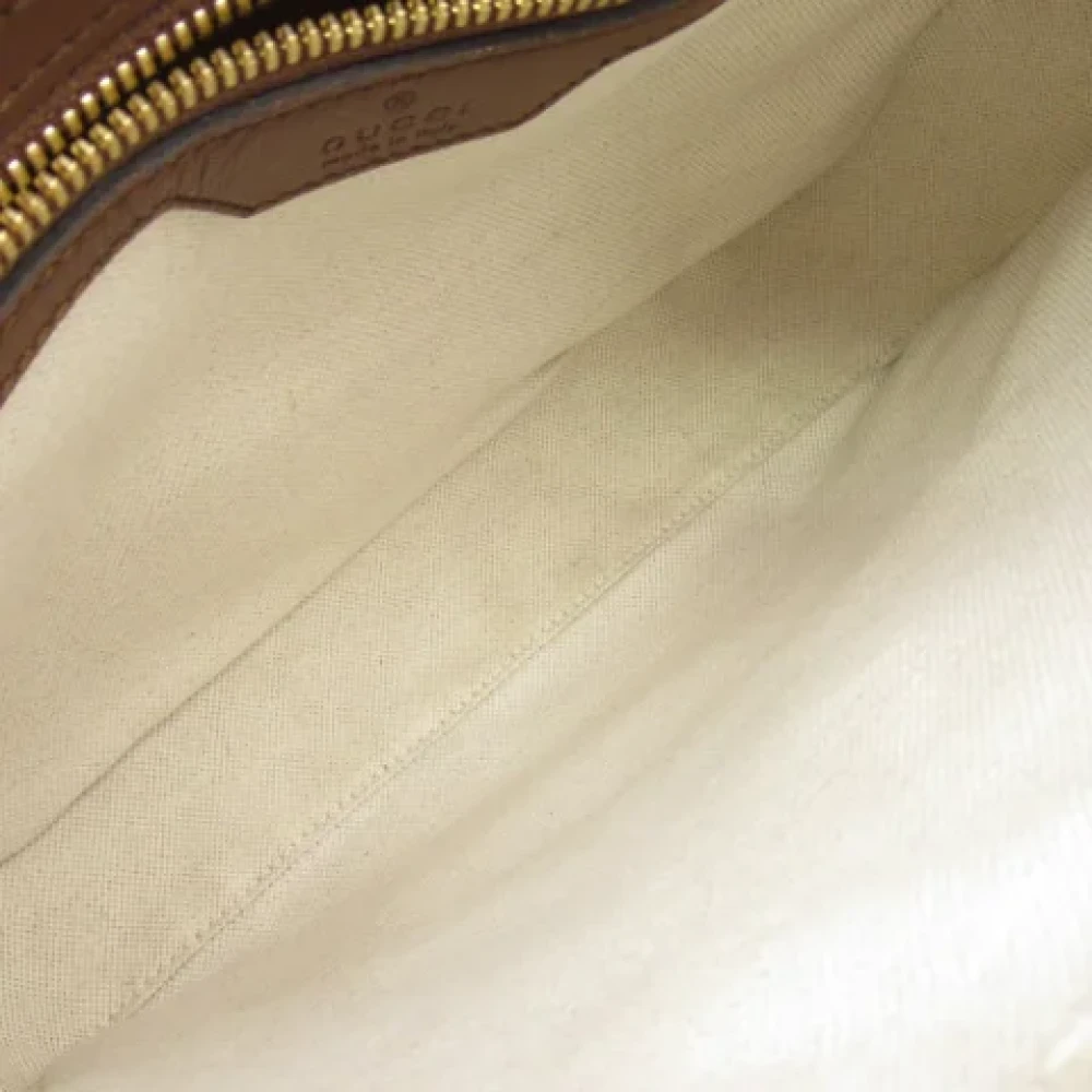 Gucci Vintage Pre-owned Canvas gucci-bags Beige Heren