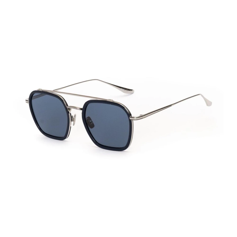 Belstaff Men's Gray Handmade Stainless Steel Sunglasses With High-Grade Lenses
