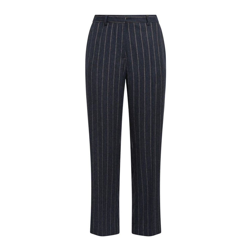 Maliparmi Gestreepte Broek Gray Dames