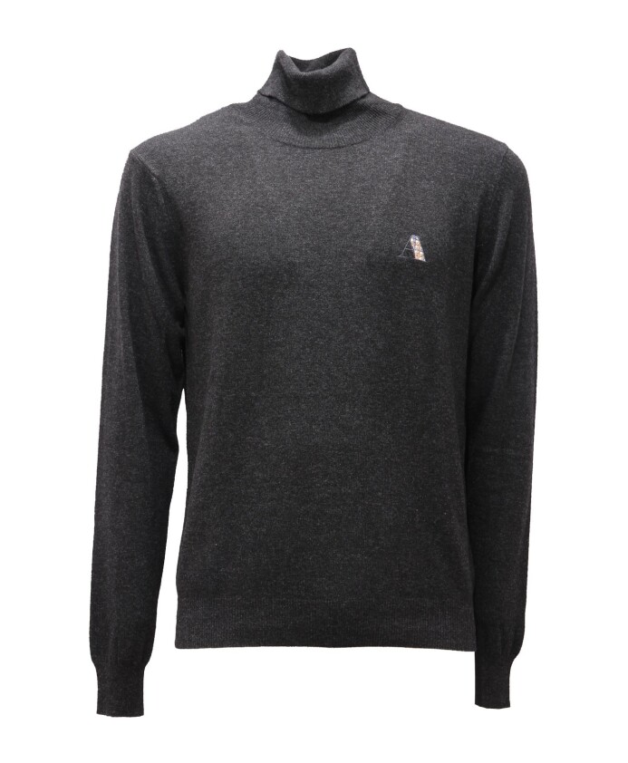 pull-col-roule-gris-fonce-modele-45008