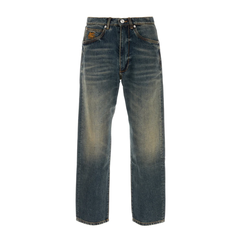 ETRO Slim Fit 5-Pocket Jeans Blue Heren