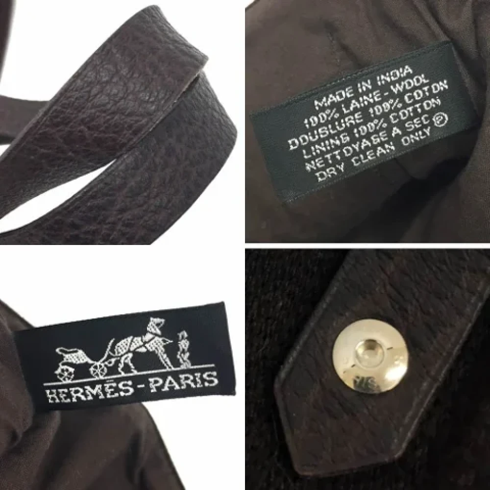 Hermès Vintage Pre-owned Fabric handbags Black Dames