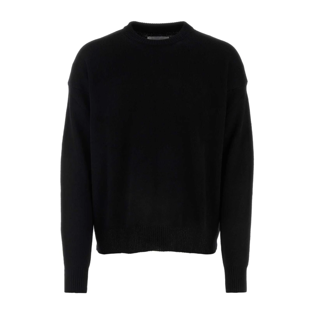 Jil Sander Luxe Zwarte Cashmere Trui Black Heren
