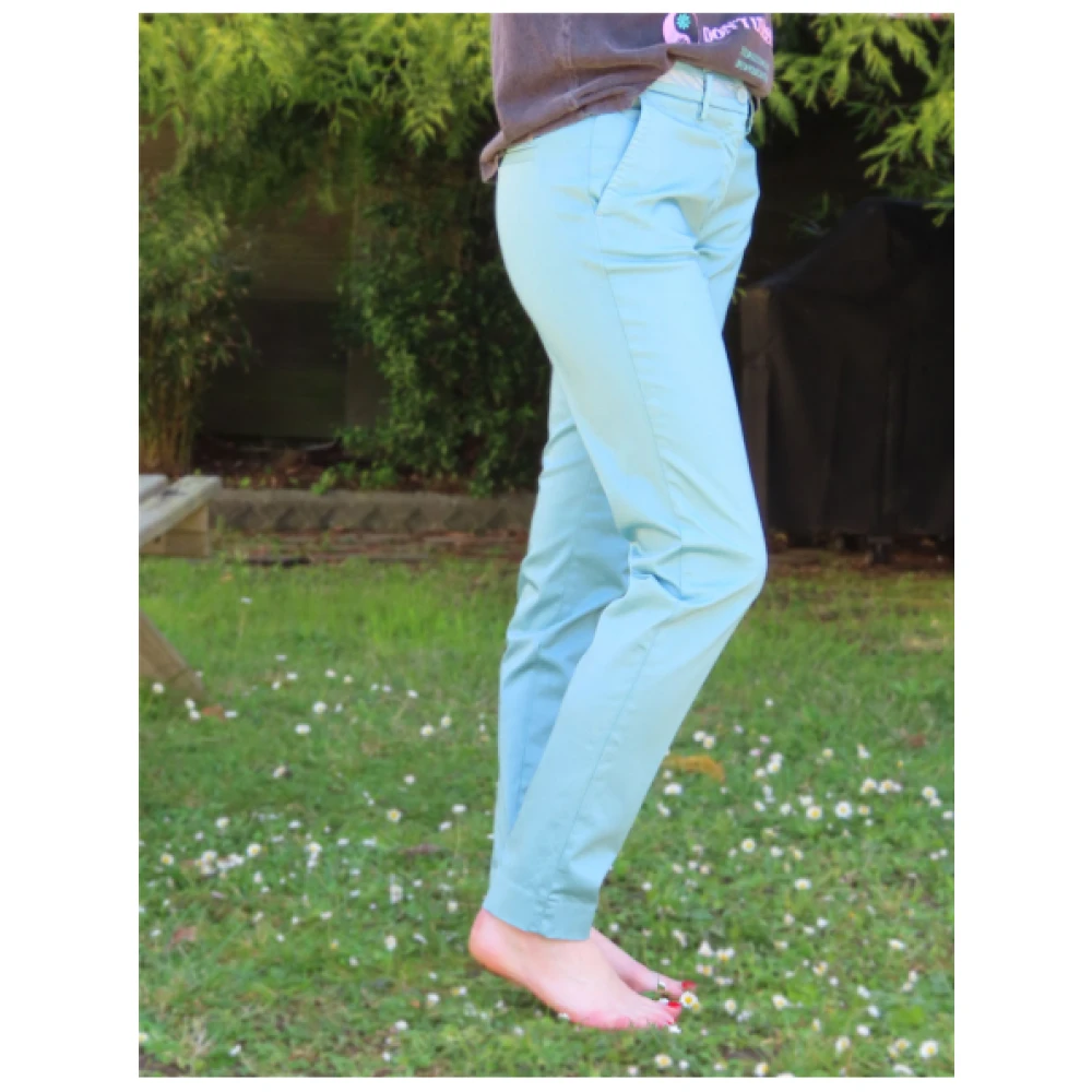 Mason's New York Zilveren Band Broek Blue Dames