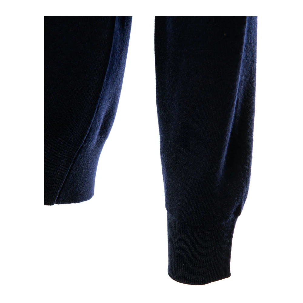 Drole de Monsieur Bloemen Gebreide Trui Blue Heren