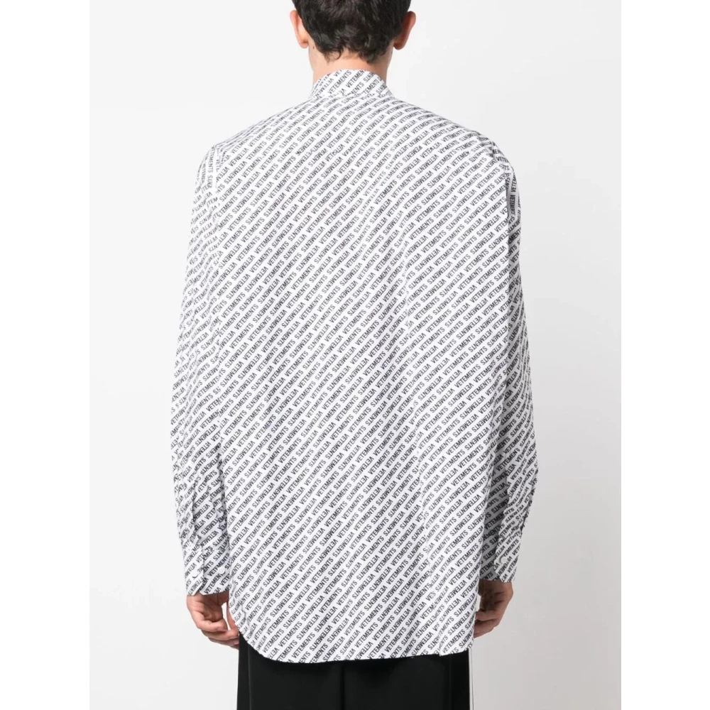 Vetements Witte Casual Shirt voor Mannen White Heren