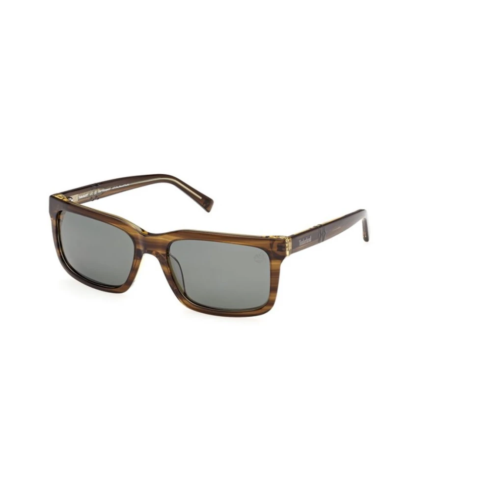 Timberland Green Polarized Rectangular Sunglasses - Male - Sunglasses - 57 Mm - Accessories