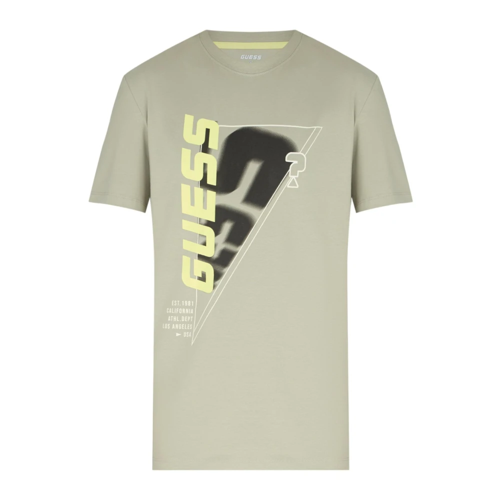 Guess Korte Mouw T-shirt Green Heren