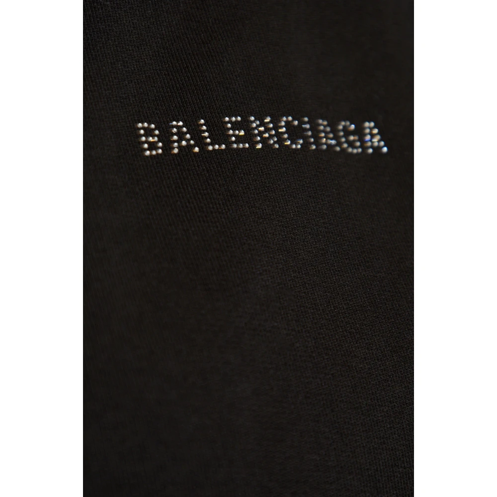 Balenciaga Sweatshirt met logo Black Dames