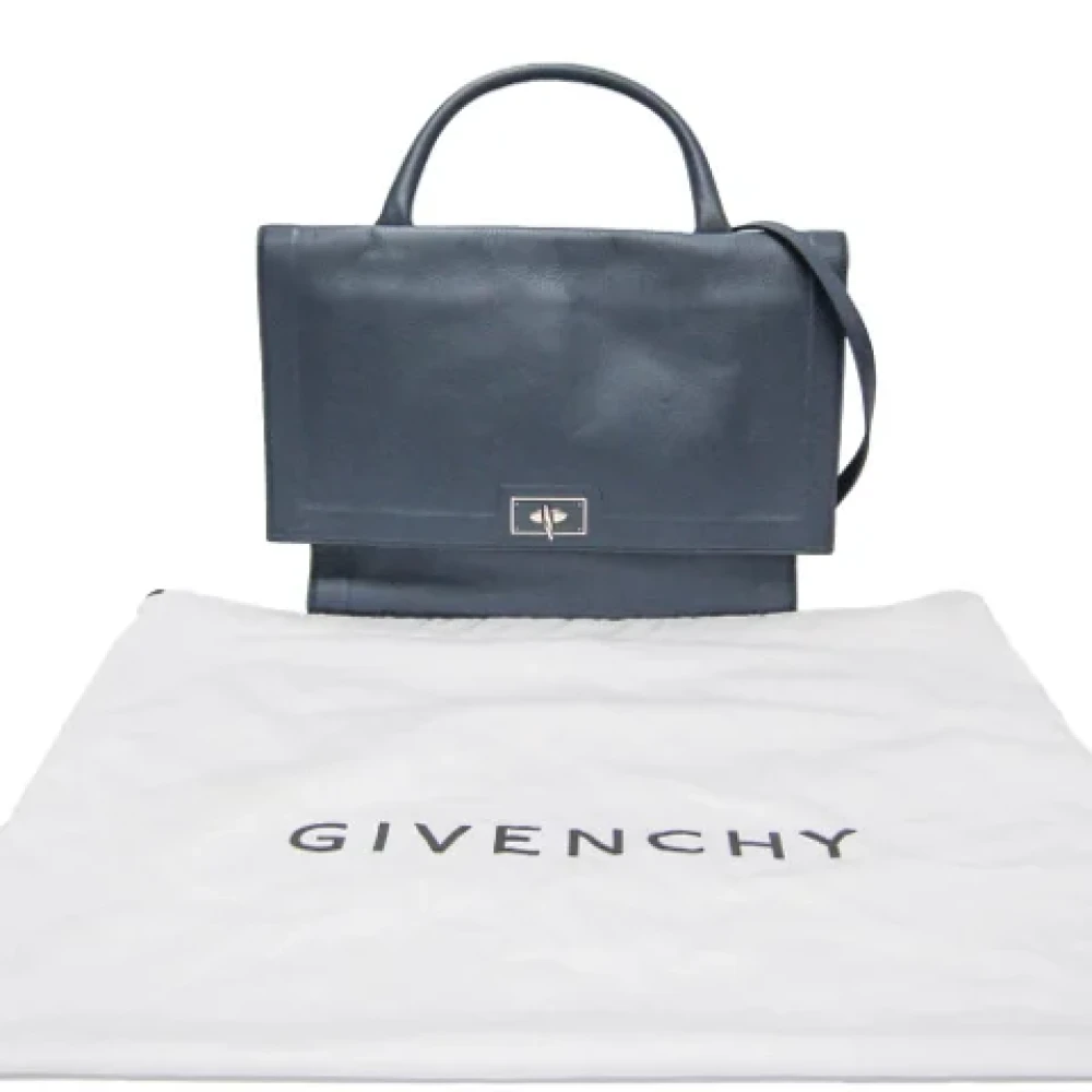 Givenchy Pre-owned Leather handbags Blue Dames