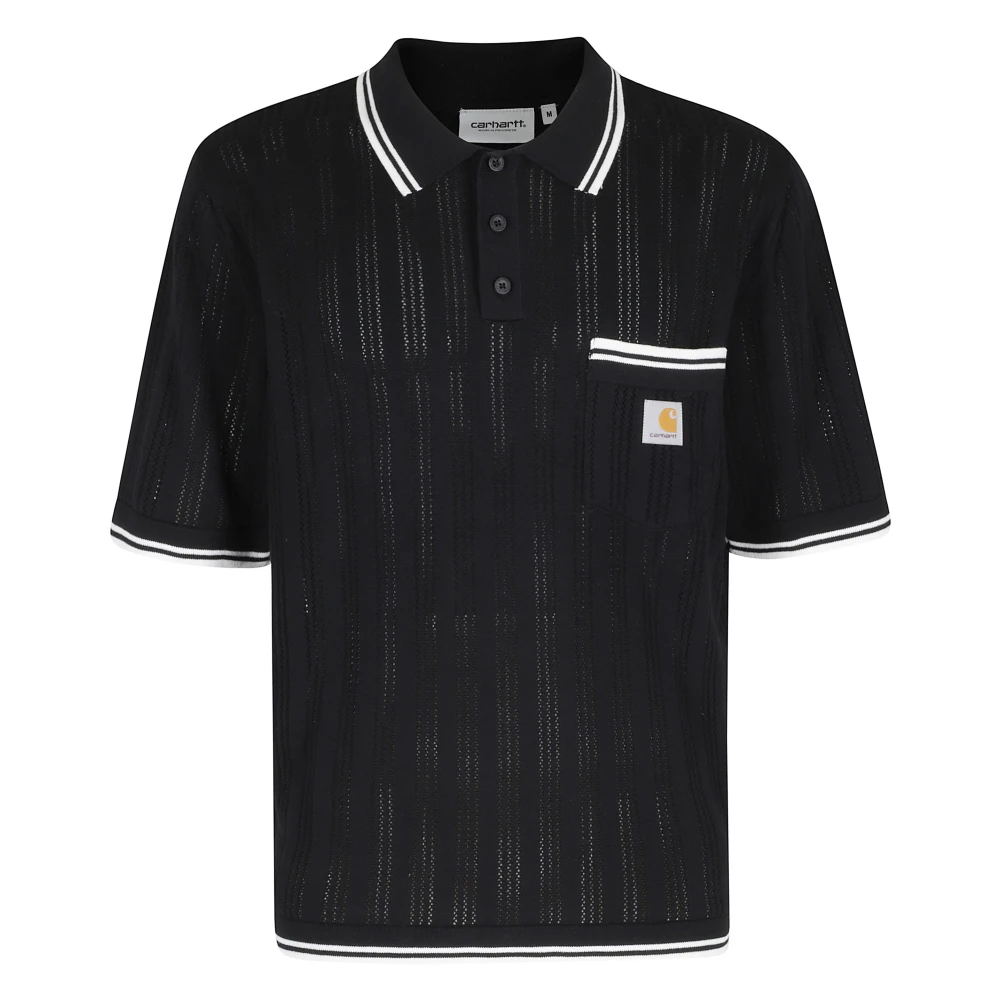 Carhartt Wip Men's Black Ramsey Polo - Polo Shirts - M - Tops