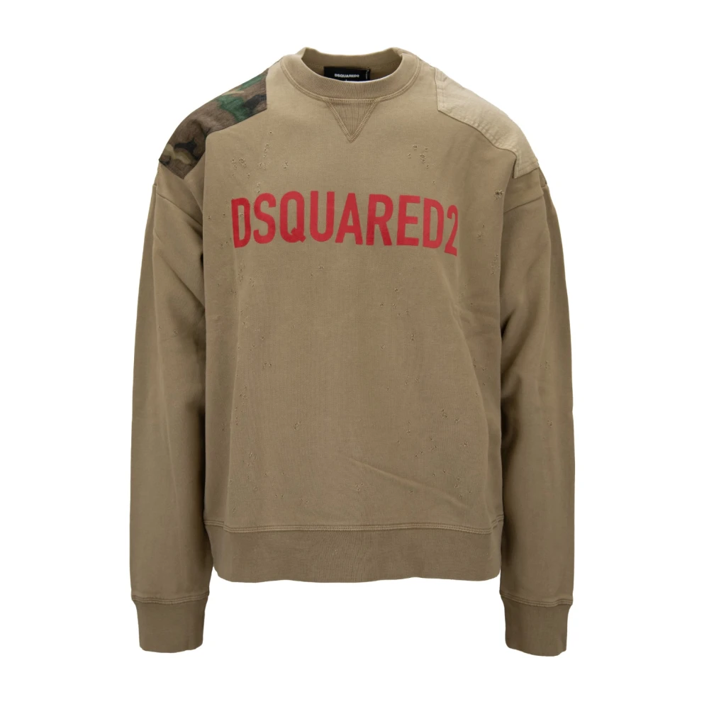 Dsquared2 Heren Pullover Sweatshirt Beige Heren