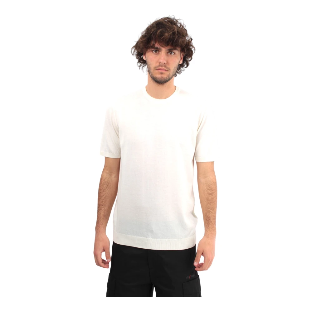 Roberto Collina Wit Crew Neck T-shirt White Heren