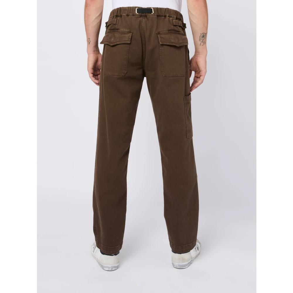 White Sand Bruine Katoenen Broek Marrone Aw24 Brown Heren