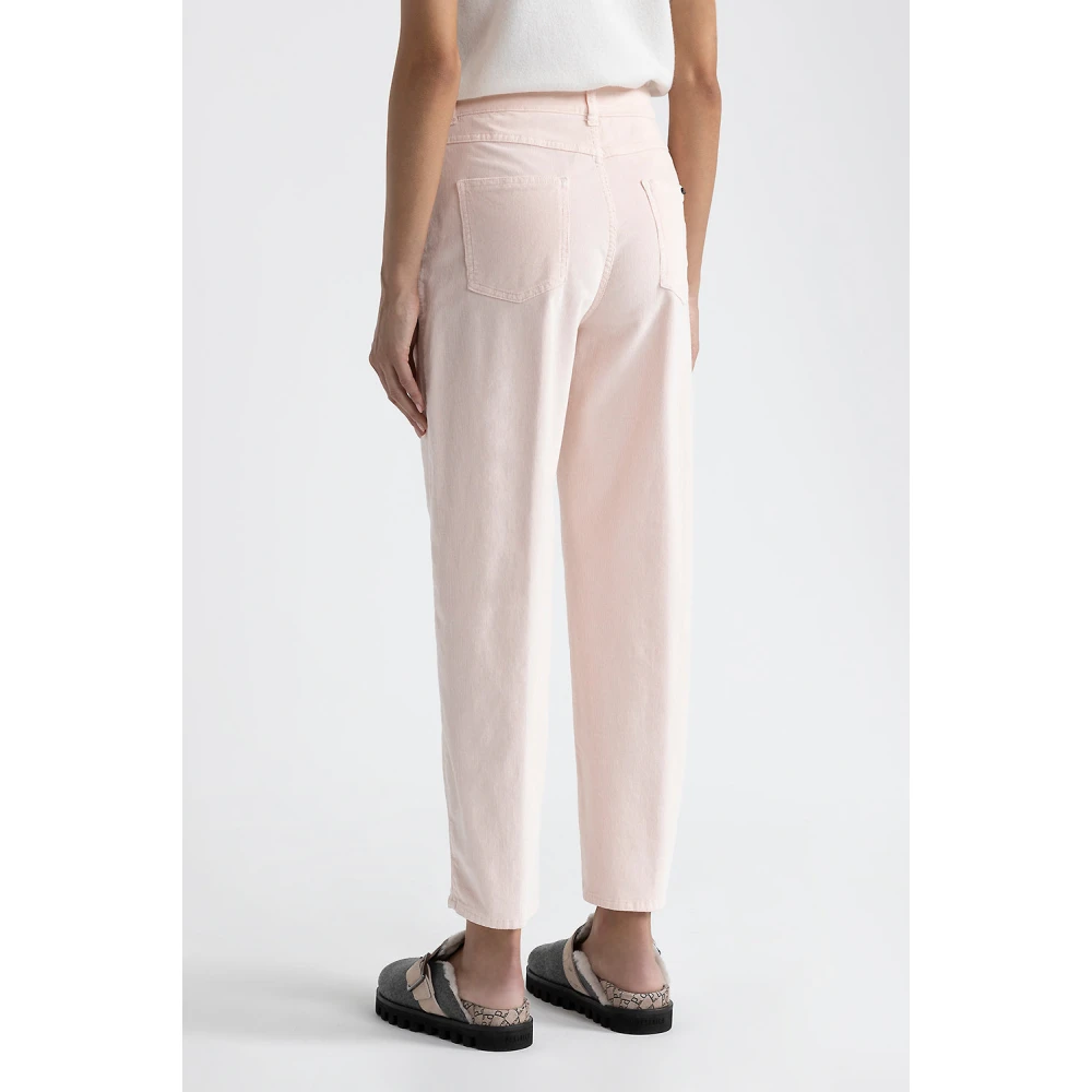 PESERICO Needlecord wortelbroek Pink Dames