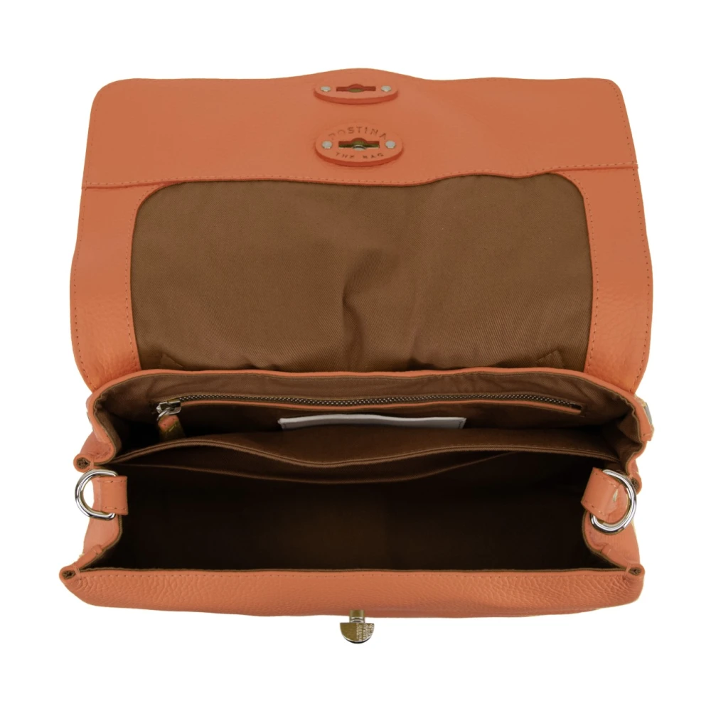 Zanellato Korrelig leren dames schoudertas Orange Dames