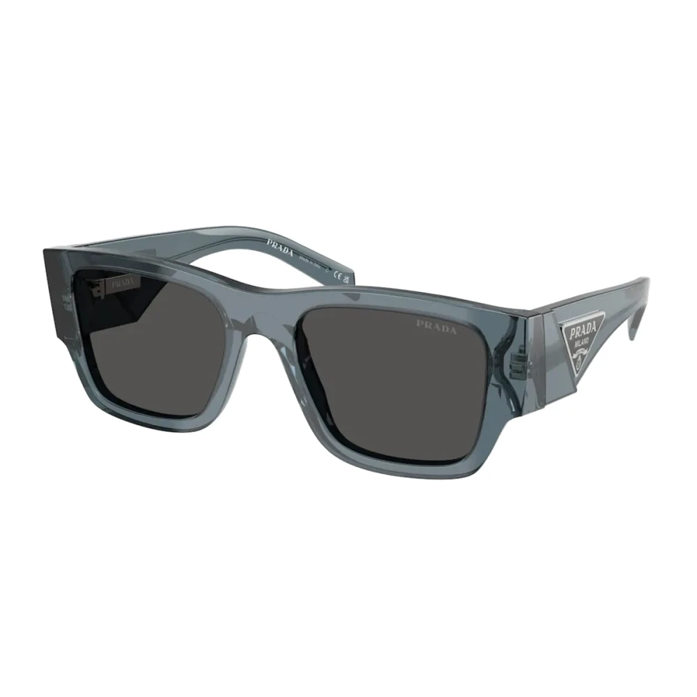 Prada Unisex Dark Geometric Sunglasses With Lenses