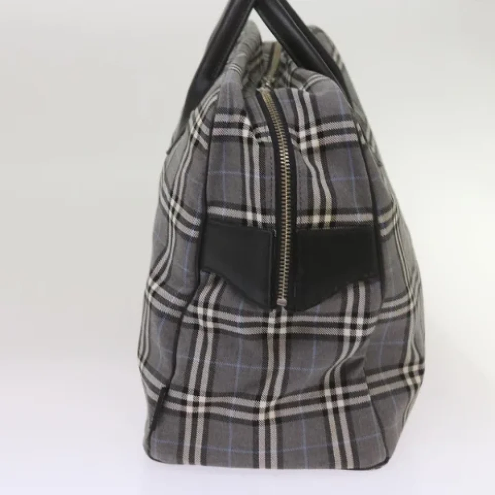 Burberry Vintage Pre-owned Canvas handbags Gray Dames