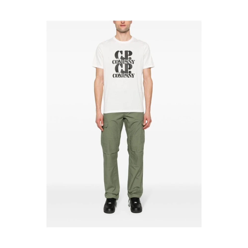 C.P. Company T-shirt met logo print White Heren