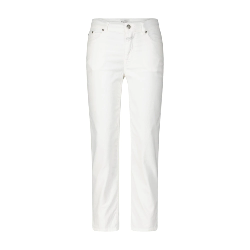 Closed Corduroy Broek Milo White Dames