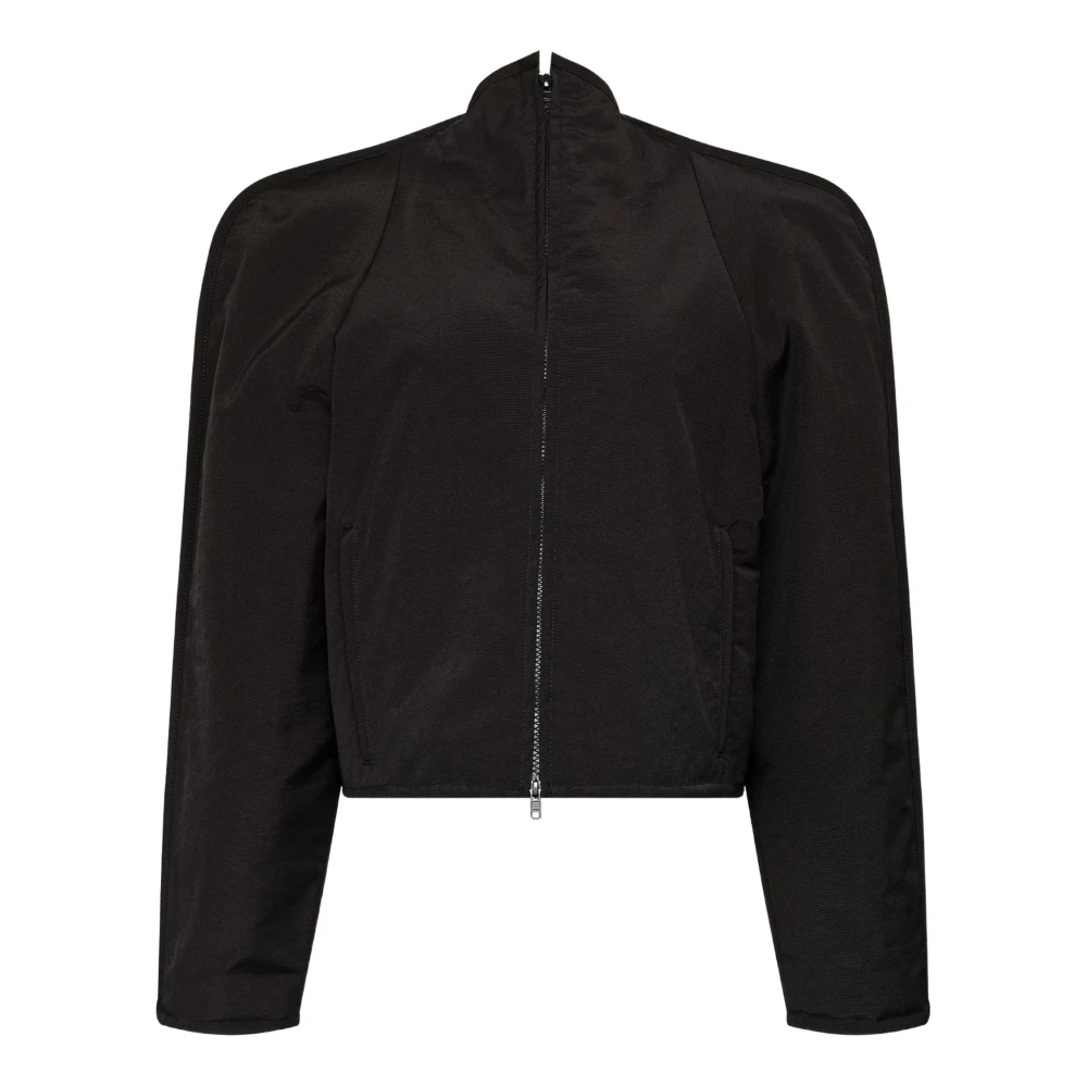 Mm6 Maison Margiela Damen Schwarz Jacken, K, Sgröße: